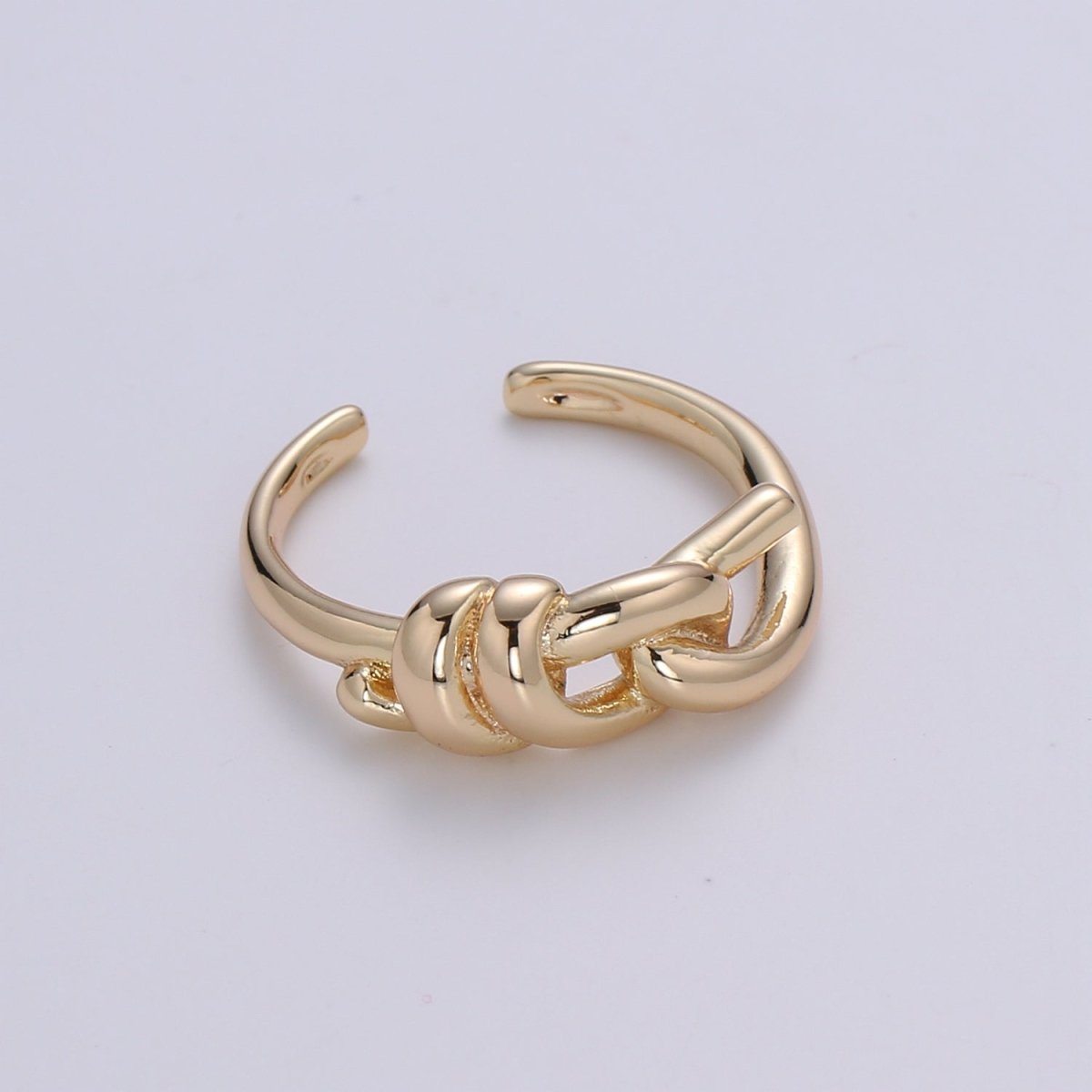 OS Gold Knot Ring, Tie The Knot Ring, Love Knot Ring, Dainty Gold Filled Knot Ring, Twisted Gold Minimalist Ring  O-313