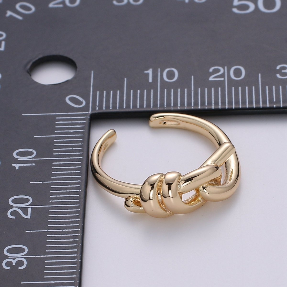 OS Gold Knot Ring, Tie The Knot Ring, Love Knot Ring, Dainty Gold Filled Knot Ring, Twisted Gold Minimalist Ring  O-313