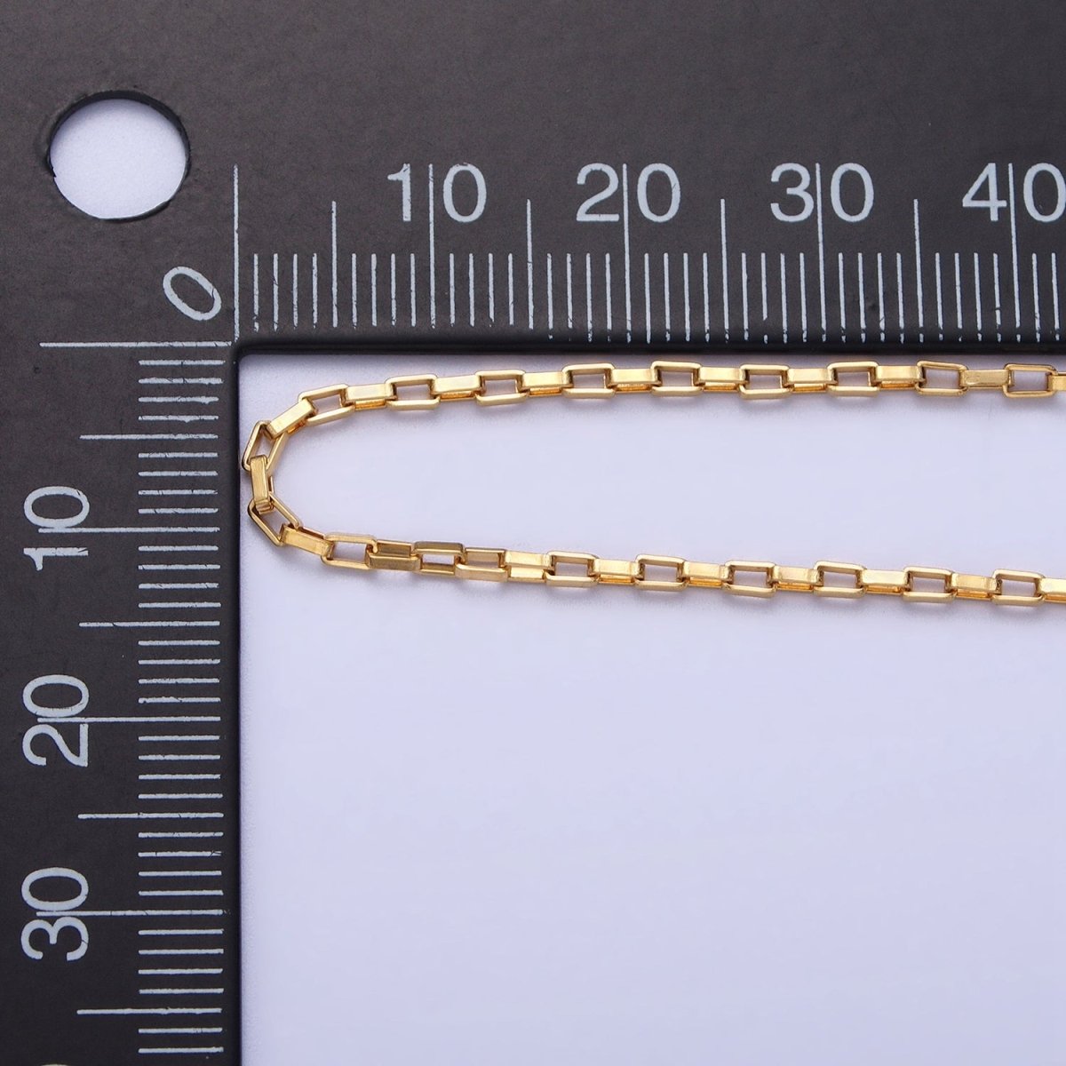 Gold Link Chain Paperclip Chain Necklace Dainty Stainless Steel Link Chain 17.7 inch Jewelry Making | WA-1696 WA-1697 Clearance Pricing