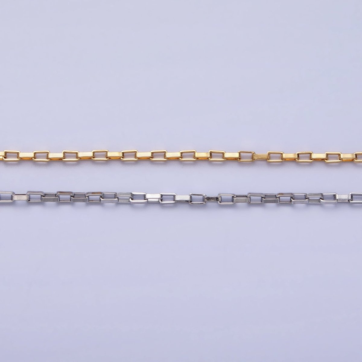 Gold Link Chain Paperclip Chain Necklace Dainty Stainless Steel Link Chain 17.7 inch Jewelry Making | WA-1696 WA-1697 Clearance Pricing