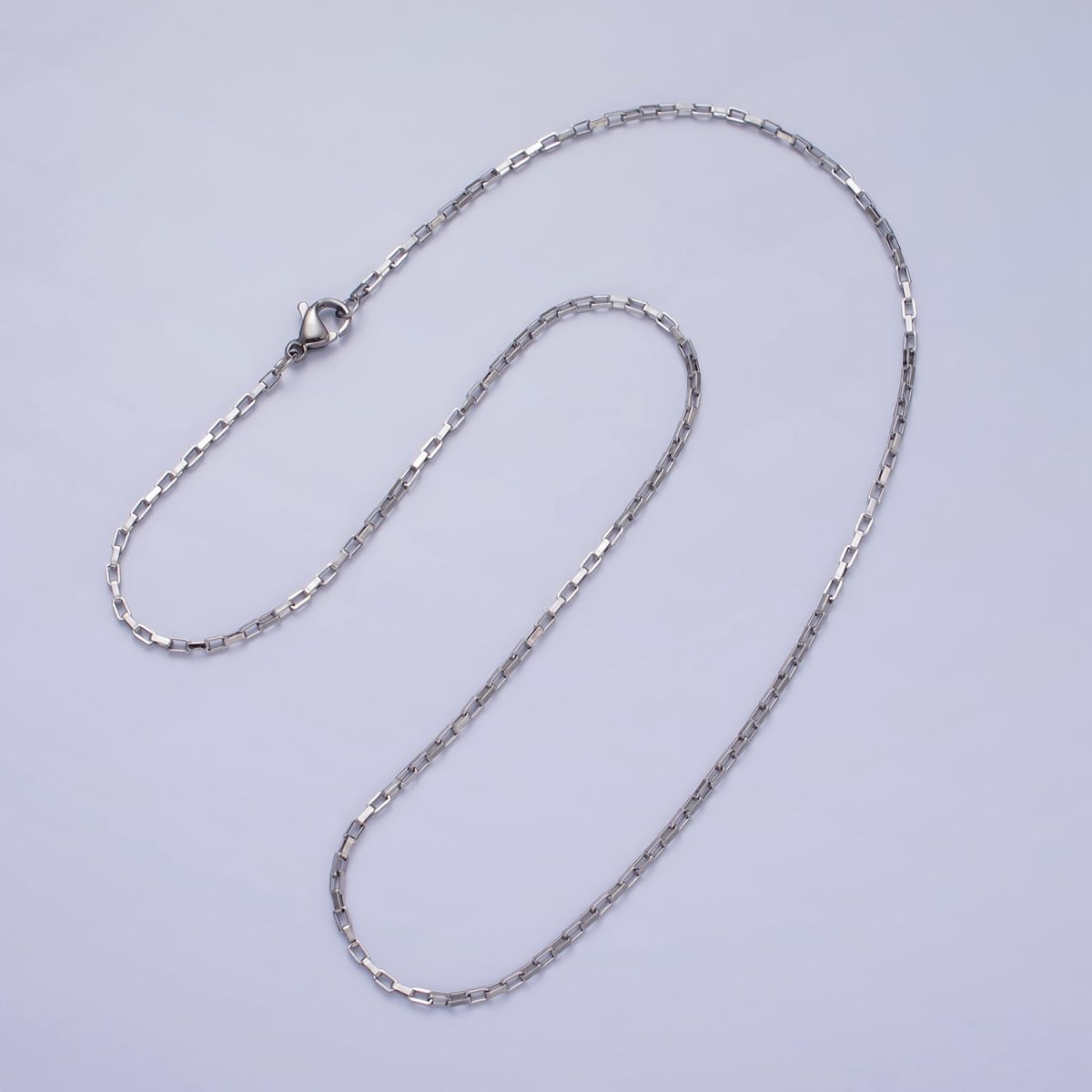 Gold Link Chain Paperclip Chain Necklace Dainty Stainless Steel Link Chain 17.7 inch Jewelry Making | WA-1696 WA-1697 Clearance Pricing