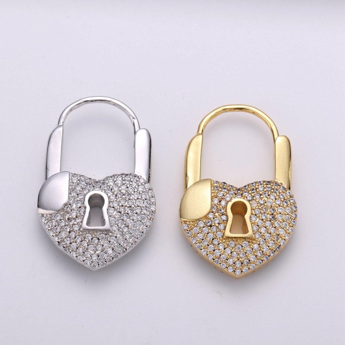 Gold lock hoops, padlock earrings, gold huggies, padlock hoops, gold earrings, Cz gold, pave earrings, cz huggies Micro Pave Lock,  K-901