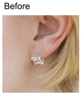 Gold "Love" Script Engraved Heart Earring Back Lifter Stabilizer Supply | Z-358 - DLUXCA