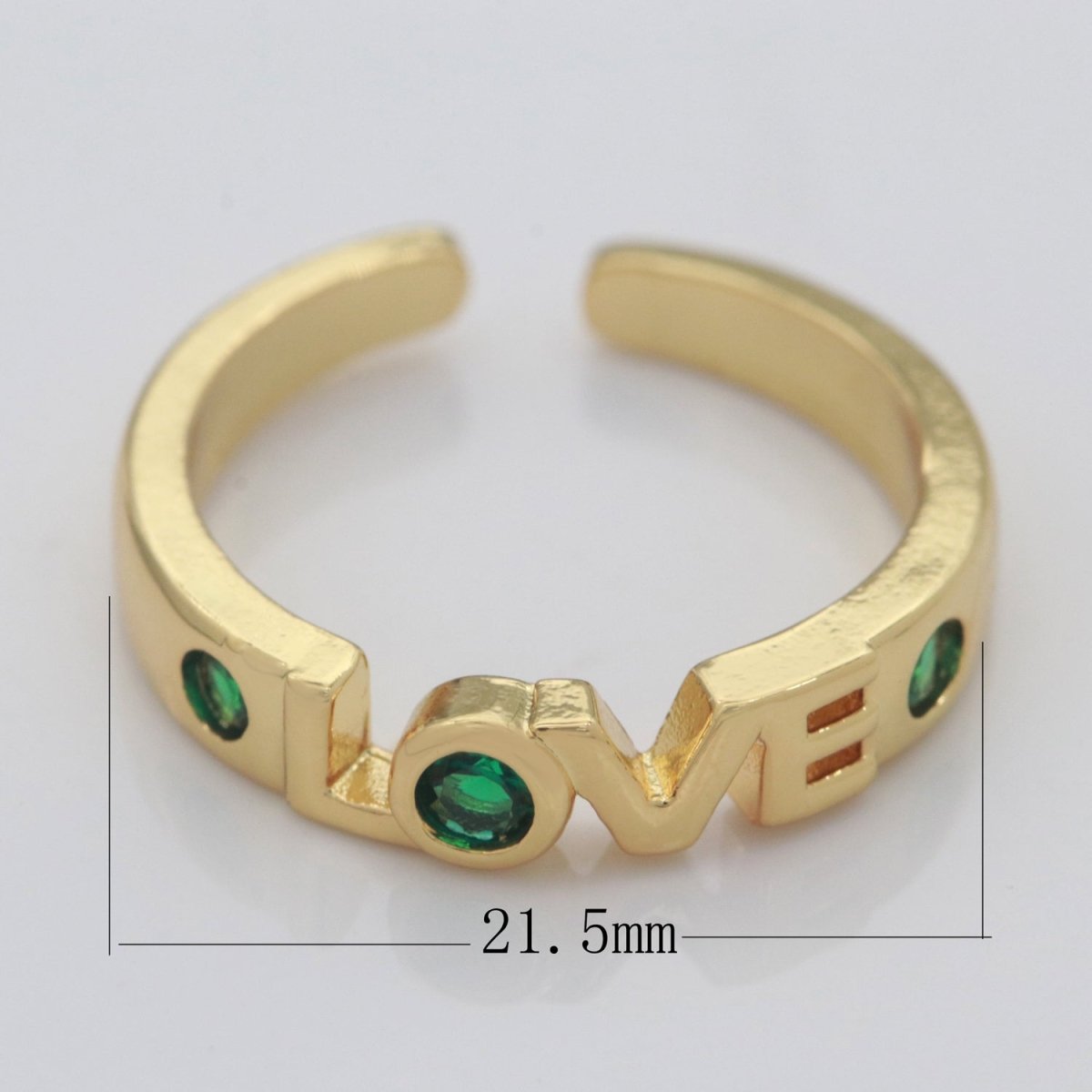 Gold Love Word Ring Stacking Rings | Trendy Ring | Unique Love Ring | Holiday Gift S-211 ~ S-213
