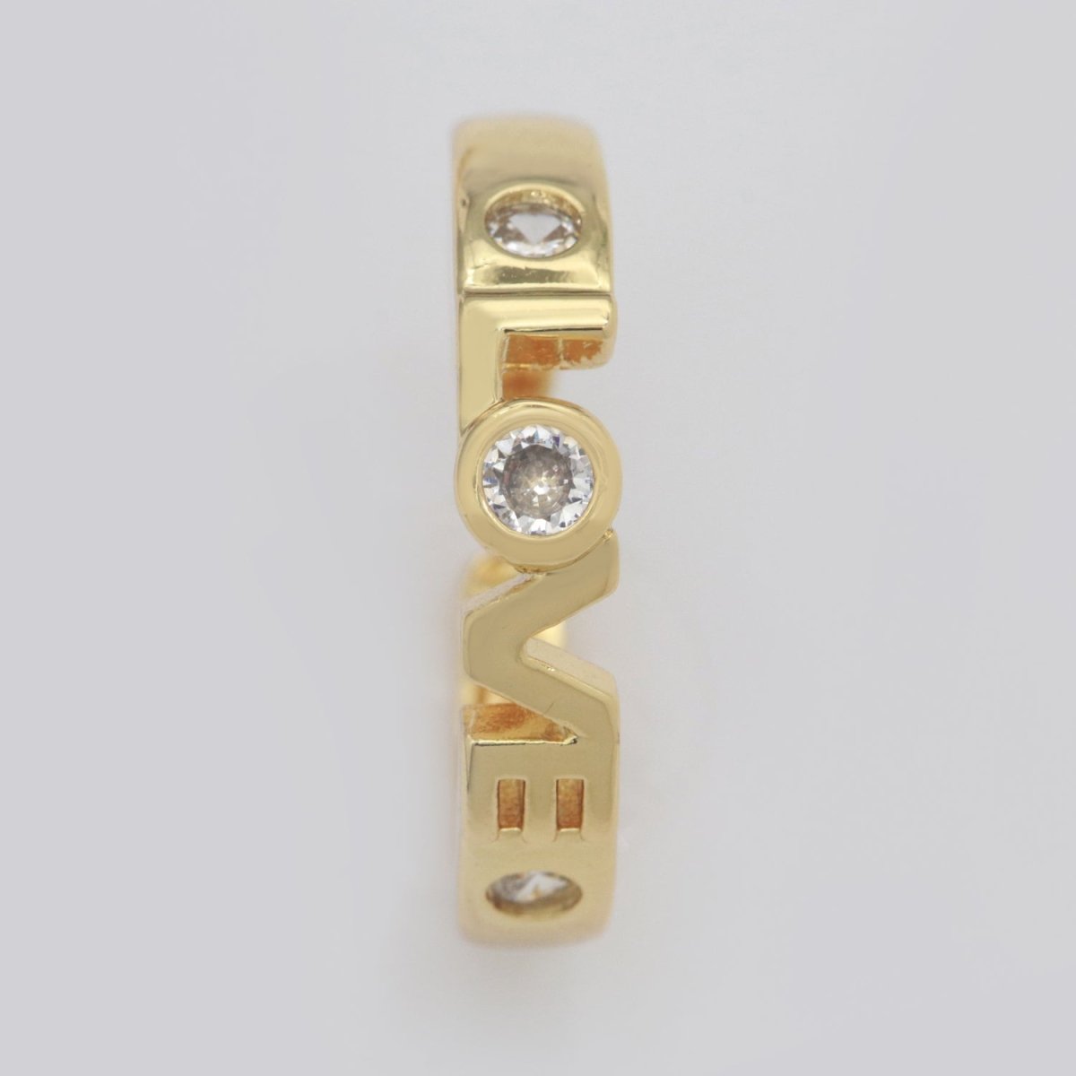 Gold Love Word Ring Stacking Rings | Trendy Ring | Unique Love Ring | Holiday Gift S-211 ~ S-213