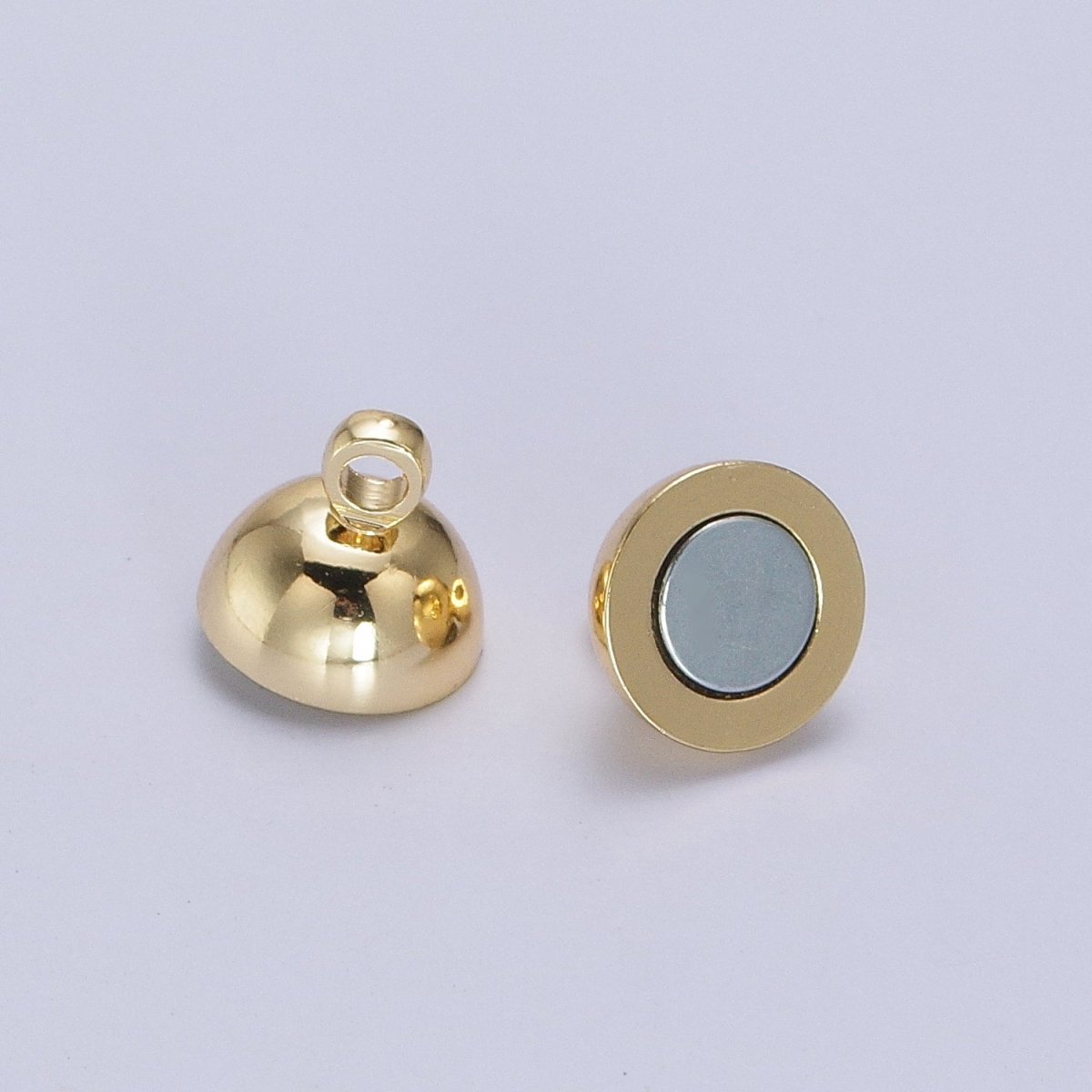 Gold Magnetic Round Ball Connector Clasps Hooks Closure Supply | Z-045