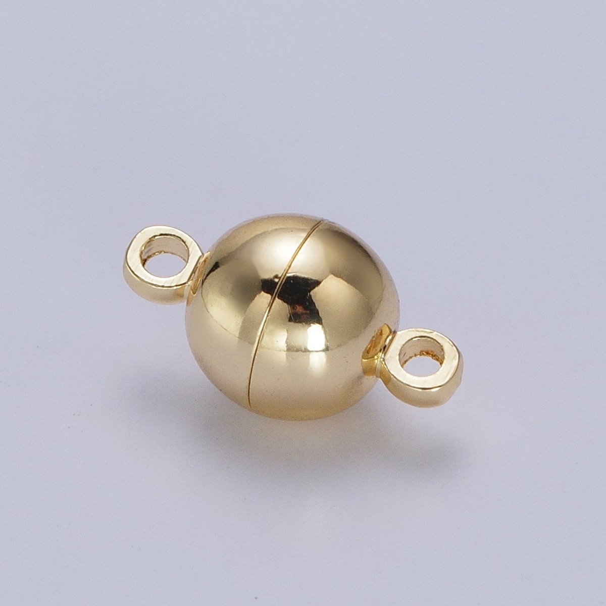 Gold Magnetic Round Ball Connector Clasps Hooks Closure Supply | Z-045