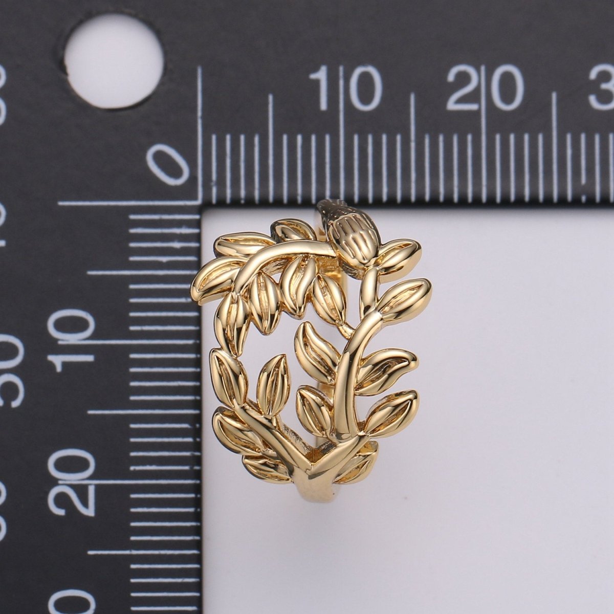 Gold Olive Ring, Statement Ring, Tree Branch Dome Ring, Stackable Ring Thick Gold Ring Olive Branch Ring adjustable ring R-017
