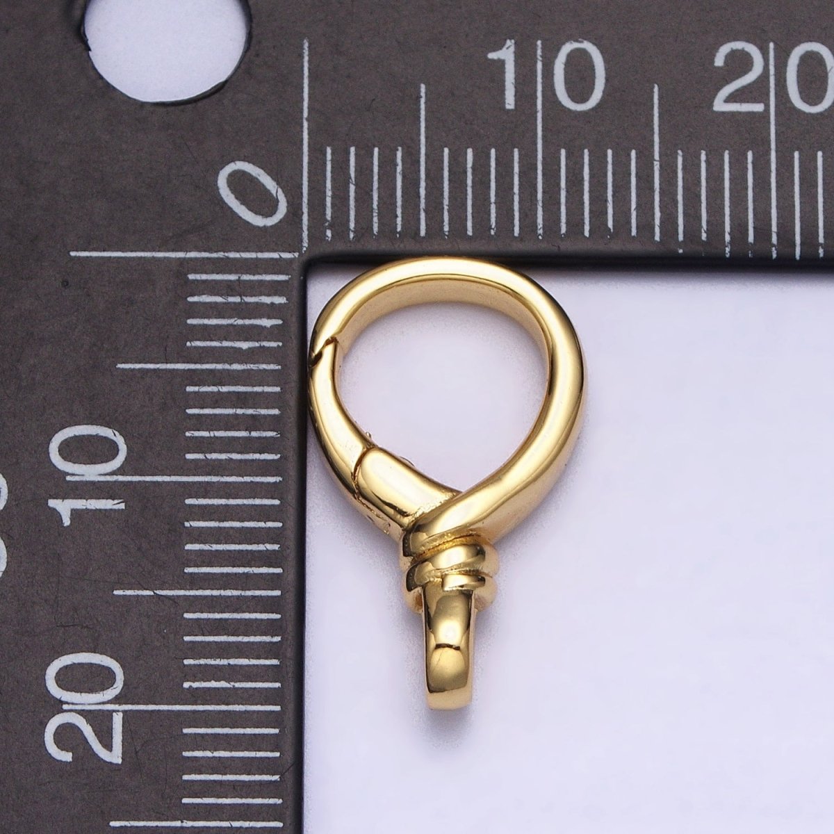 Gold or Silver Push Gate Oval Clasp, Spring gate Clasp, 11.8x19.5mm Wholesale Supply for Necklace Jewelry Making Charm Holder Z-307 Z-308