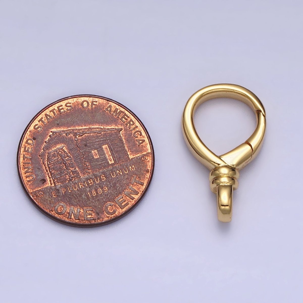 Gold or Silver Push Gate Oval Clasp, Spring gate Clasp, 11.8x19.5mm Wholesale Supply for Necklace Jewelry Making Charm Holder Z-307 Z-308