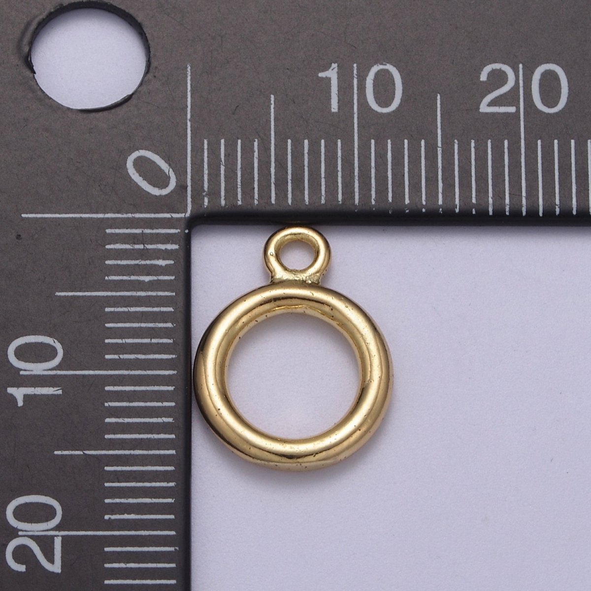 OS Gold Pendant Enhancer Bail Clasp Charm Holder Clasp, Charm Enhancer N-627