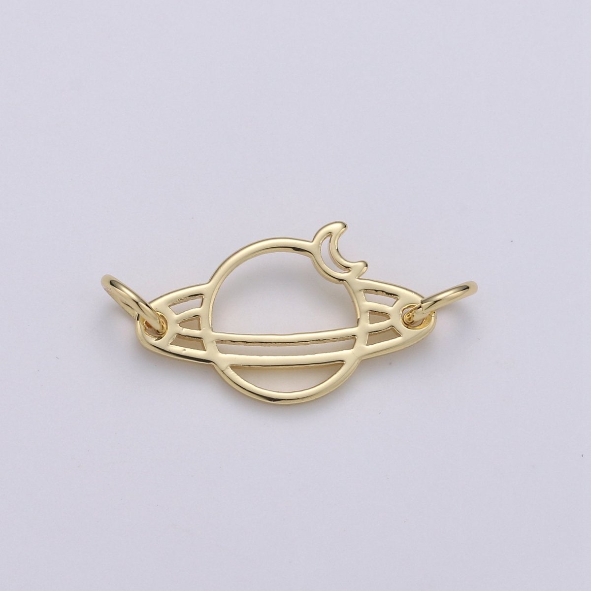 Gold Planets Charm Pendant, Galaxy Charm for Necklace Bracelet Component Celestial Jewelry F-438 - DLUXCA