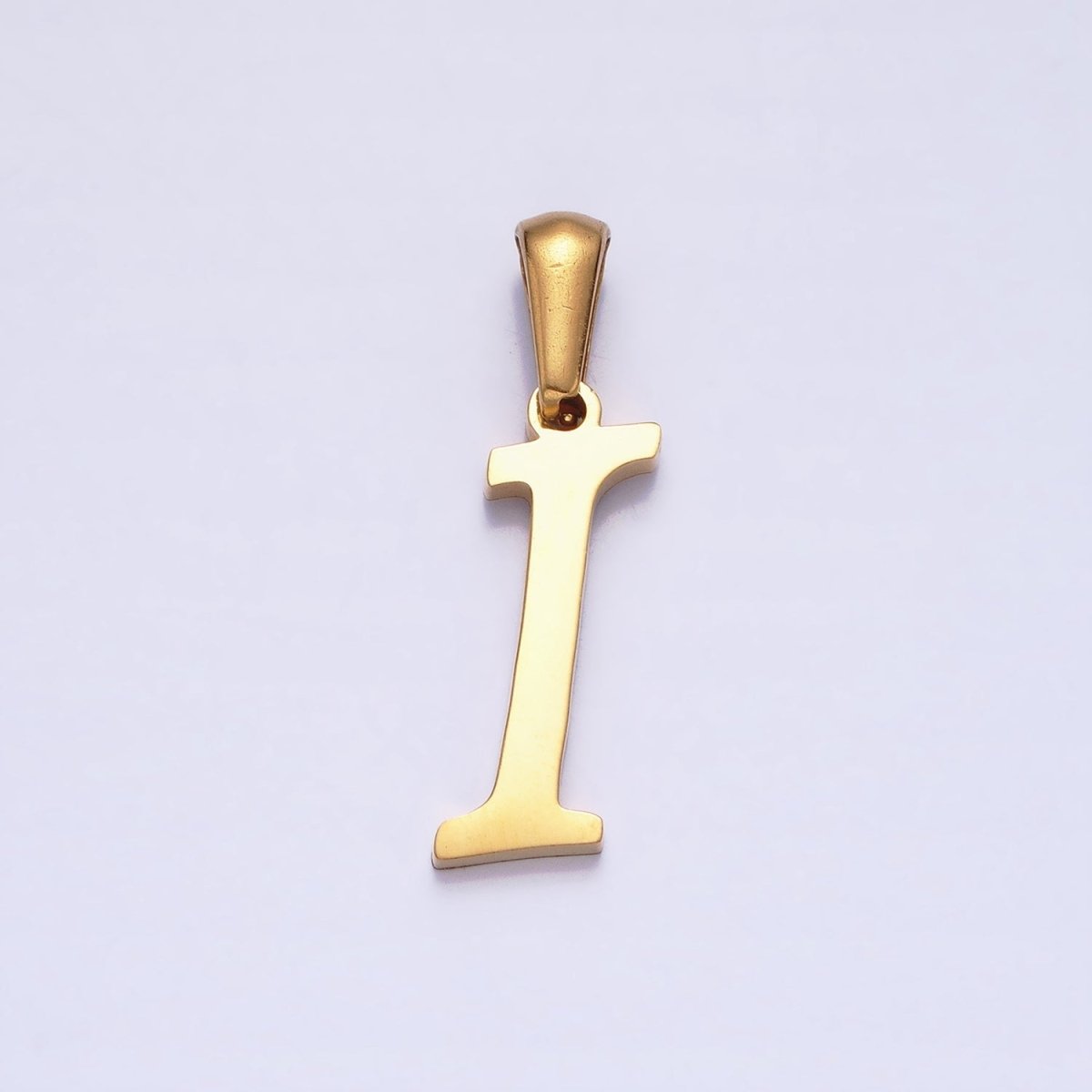 Gold Plated Stainless Steel Letter Charms, initial alphabet pendant DIY jewelry letter charms for personalized jewelry making A-A1900-A-A1912
