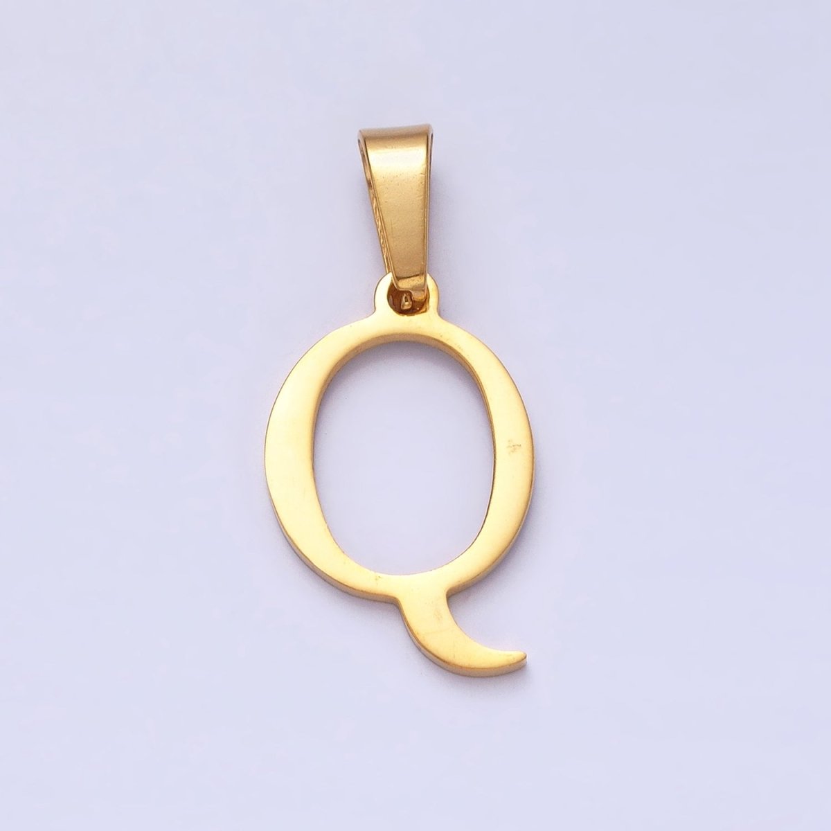 Gold Plated Stainless Steel Letter Charms, initial alphabet pendant DIY jewelry letter charms for personalized jewelry making A-A1900-A-A1912