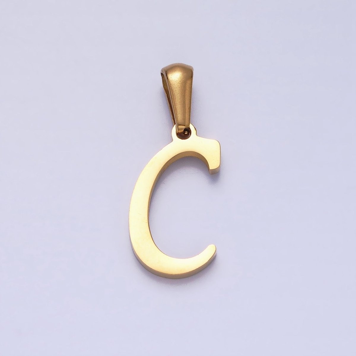 Gold Plated Stainless Steel Letter Charms, initial alphabet pendant DIY jewelry letter charms for personalized jewelry making A-A1900-A-A1912