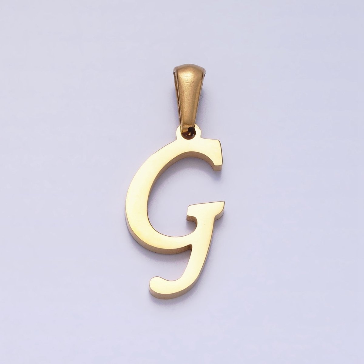 Gold Plated Stainless Steel Letter Charms, initial alphabet pendant DIY jewelry letter charms for personalized jewelry making A-A1900-A-A1912