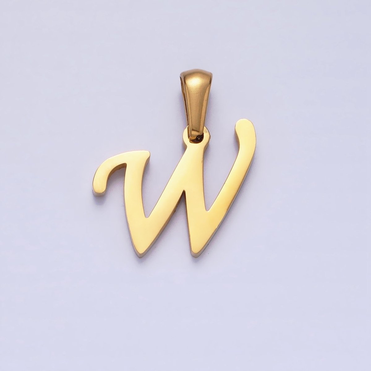Gold Plated Stainless Steel Letter Charms, initial alphabet pendant DIY jewelry letter charms for personalized jewelry making A-A1900-A-A1912