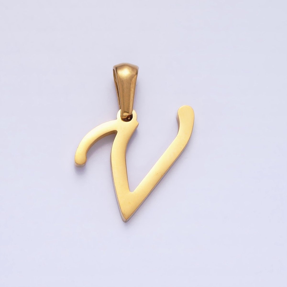 Gold Plated Stainless Steel Letter Charms, initial alphabet pendant DIY jewelry letter charms for personalized jewelry making A-A1900-A-A1912