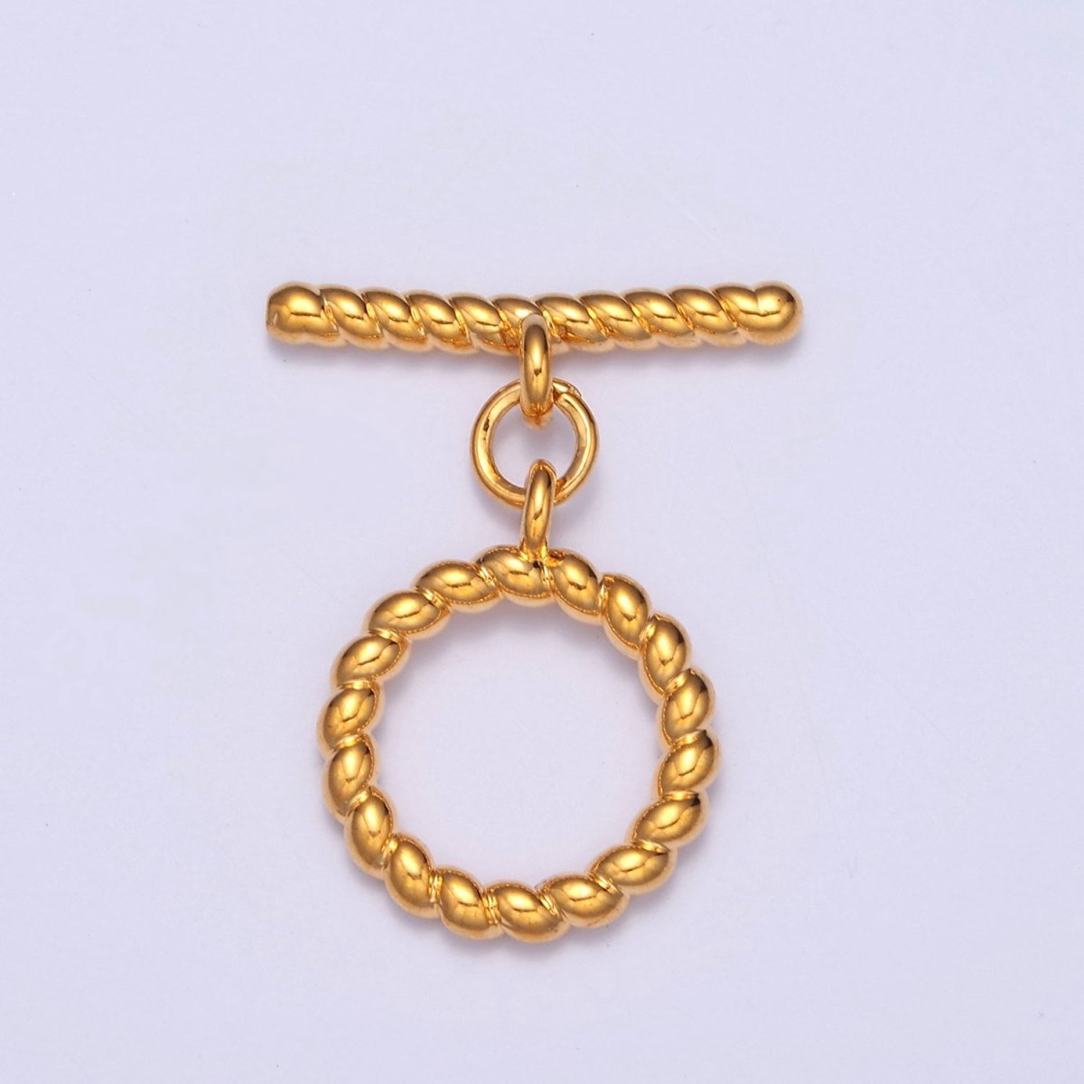 Gold Round Toggle Clasp, Bracelet Necklace Jewelry Clasps, 24K Gold Filled OT Clasp L-713 L-714 L-823