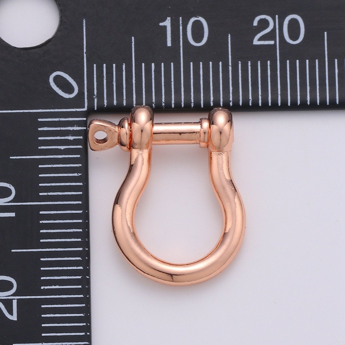 Gold Screw clasp lock, Anchor Shackle, Gold, Silver, Rosegold Black Nautical Bracelet Clasps, Anchor Necklace, Sailor Bracelet Clasp Supply K-931 - K-934
