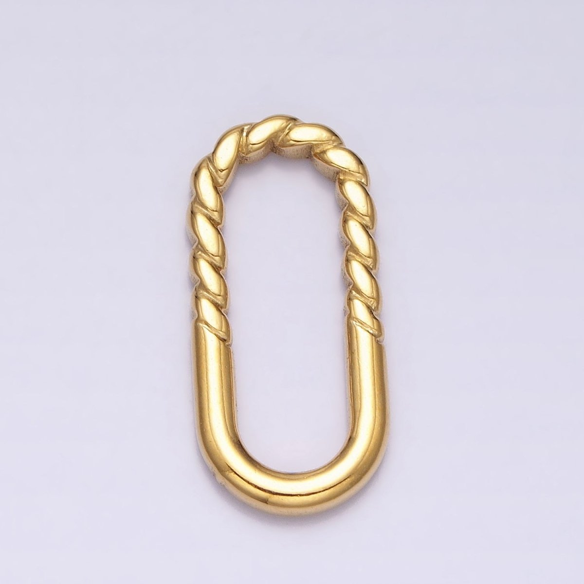 Gold, Silver 21mm Half Twisted Oblong Link Supply | Z-290 Z-291