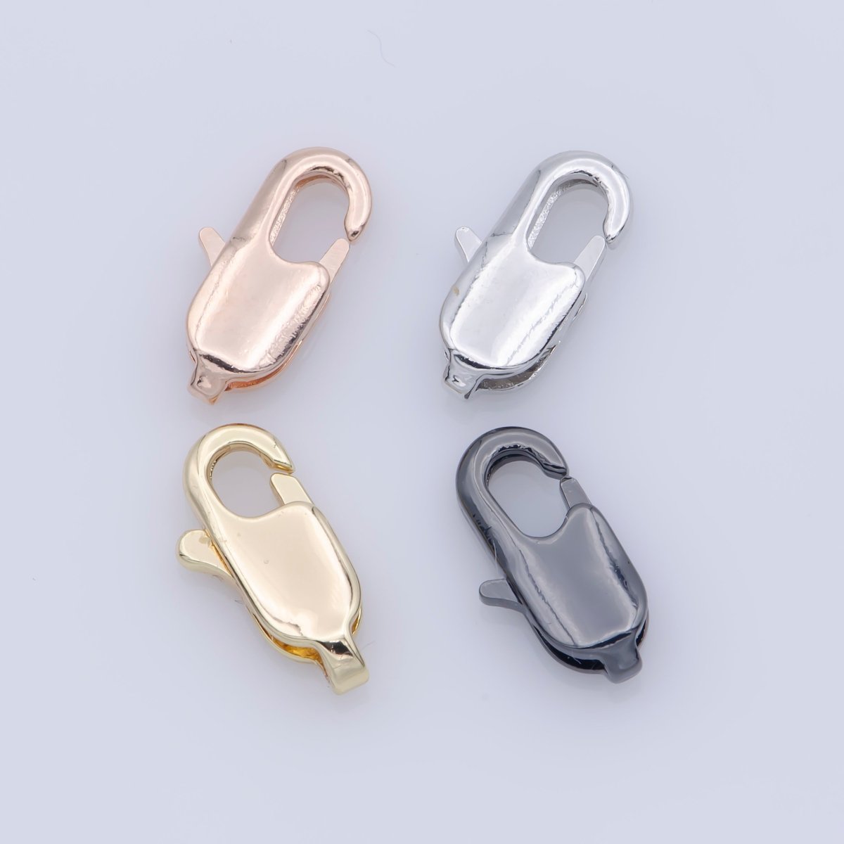 Gold / Silver/ Black / Rose Gold Lobster Clasp Supplies Kit For Jewelry Making Necklace Bracelet Anklet L-483~L-486