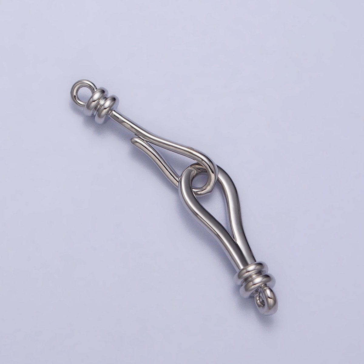 Gold, Silver Clasps With Hook for Jewelry End Clasp Closure Supply for Jewelry Making Z-057 Z-058