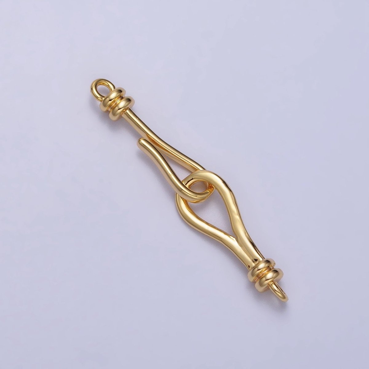 Gold, Silver Clasps With Hook for Jewelry End Clasp Closure Supply for Jewelry Making Z-057 Z-058