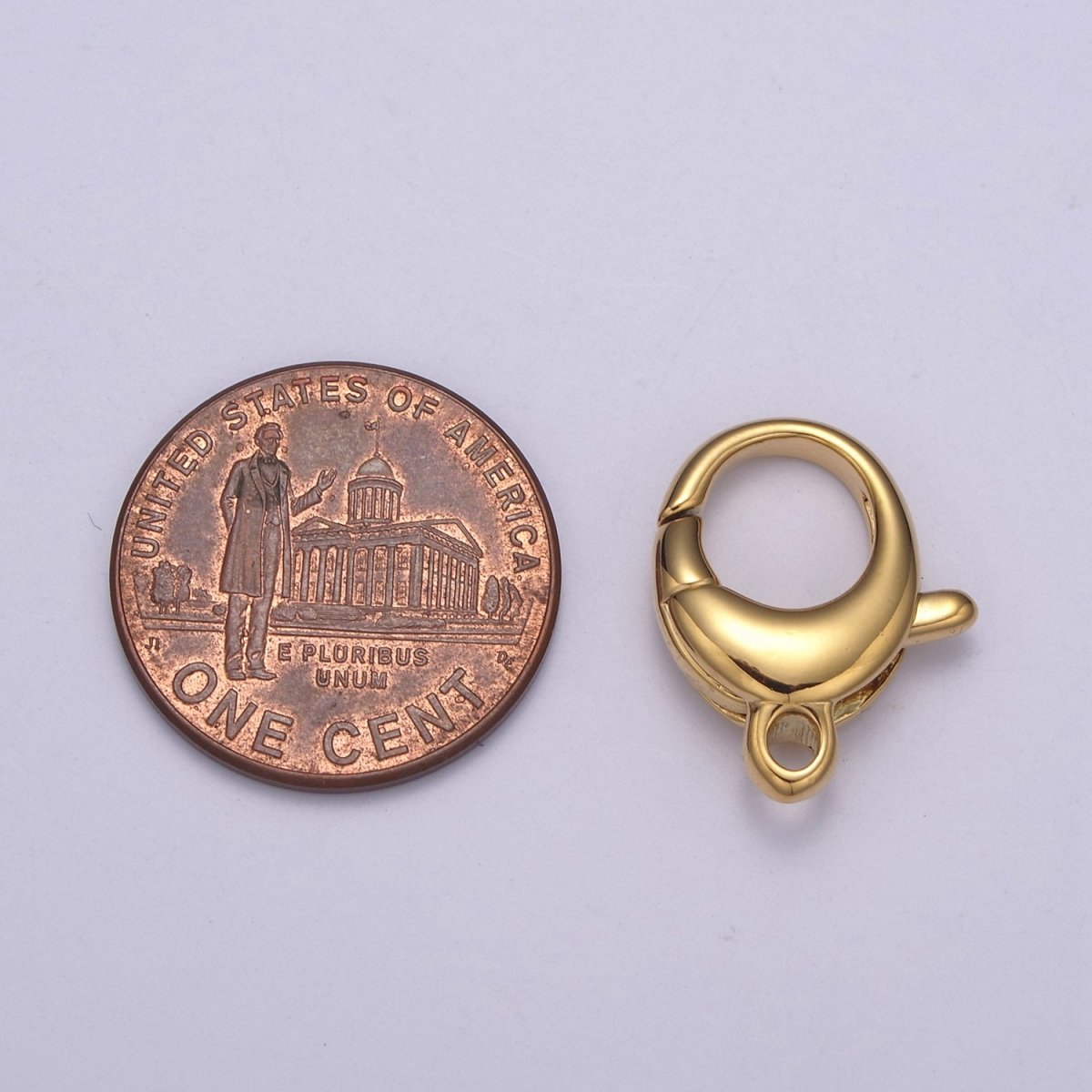 Gold / Silver Lobster Clasps - Oval Style in 24k Gold Filled L-594 L-595