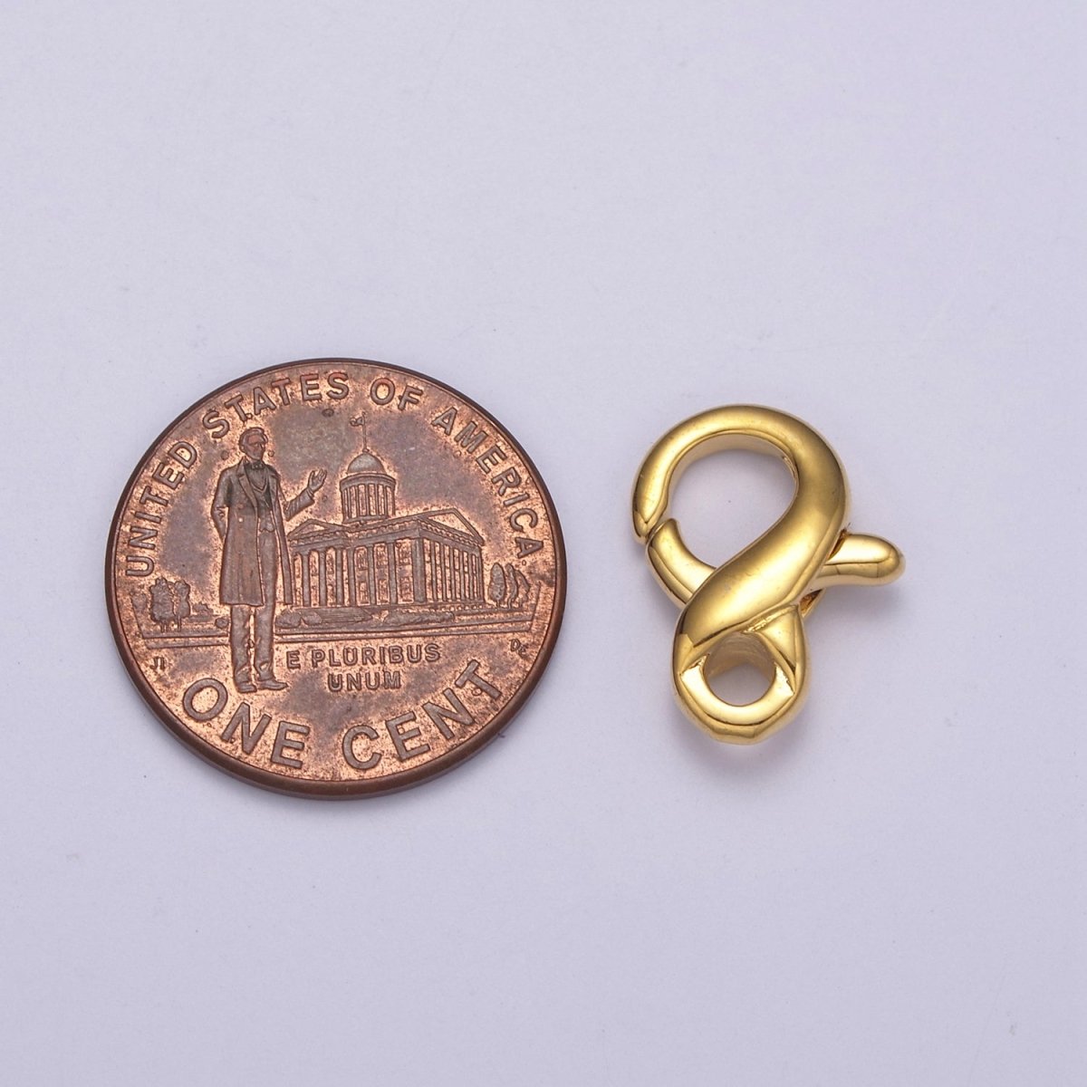 Gold / Silver Lobster Claw Clasp DIY Jewelry Supply L-586 L-587