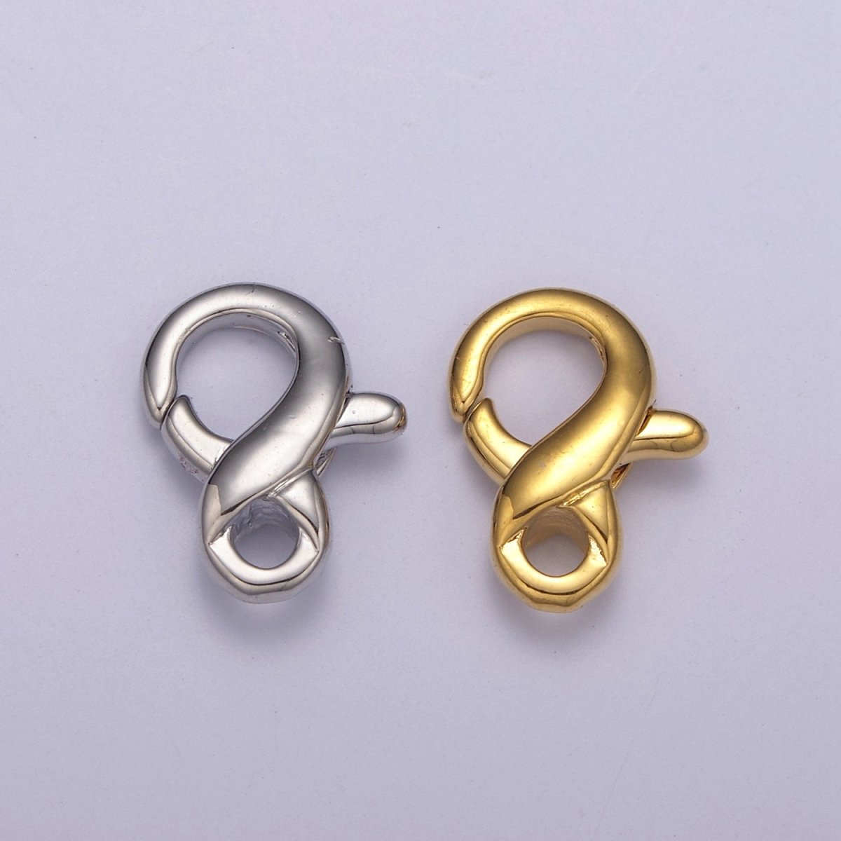 Gold / Silver Lobster Claw Clasp DIY Jewelry Supply L-586 L-587