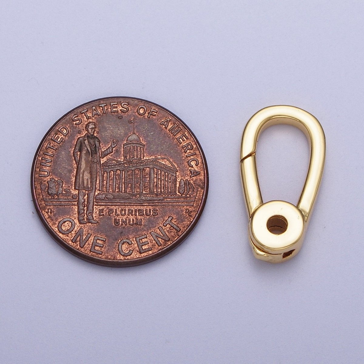 Gold / Silver Push Gate Ring , Charm Enhancer Link, Jewelry Closure Wholesale Supply | K-048 K-050