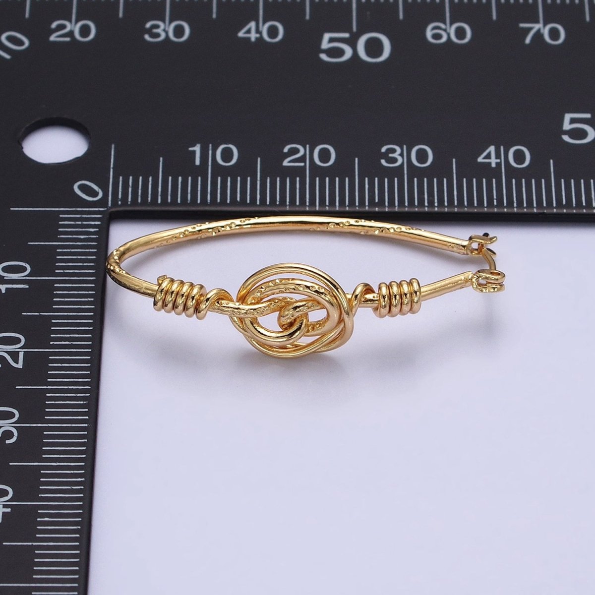 Gold, Silver Rose Flower Wire Coil Textured Oblong Oval Thin Latch Earrings | AD812 AD813