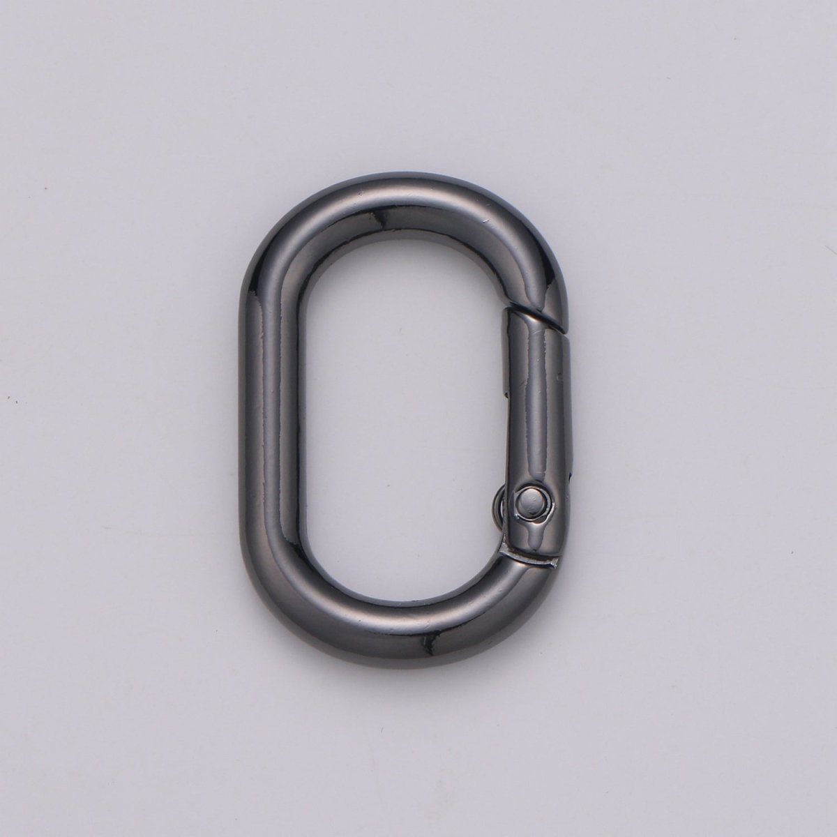 Gold, Silver, Rose Gold, Black Thick Push Gate Oval Clasp, Spring gate Clasp, 20x31mm Chunky Clasp for Statement Necklace  L-028~L-031