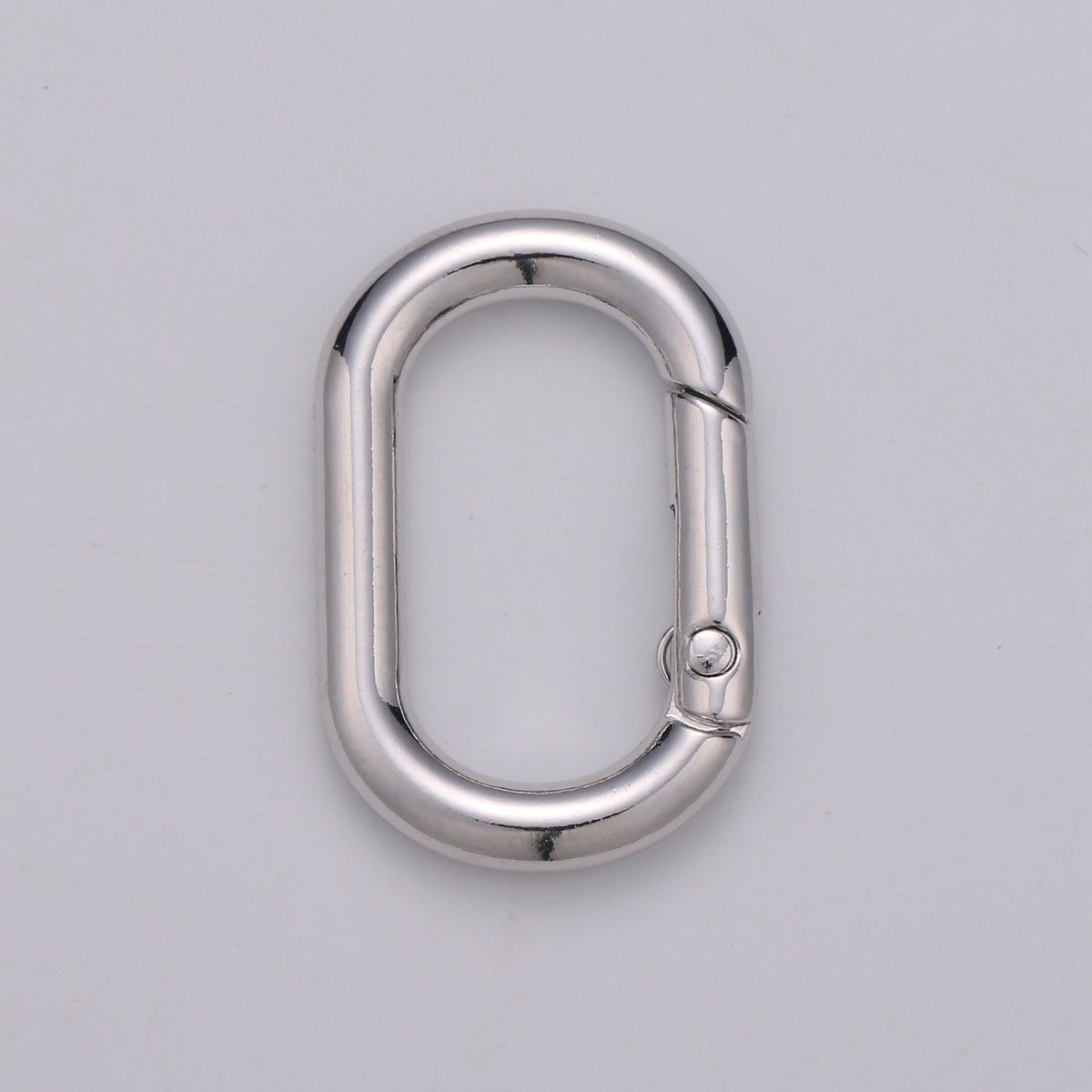 Gold, Silver, Rose Gold, Black Thick Push Gate Oval Clasp, Spring gate Clasp, 20x31mm Chunky Clasp for Statement Necklace  L-028~L-031