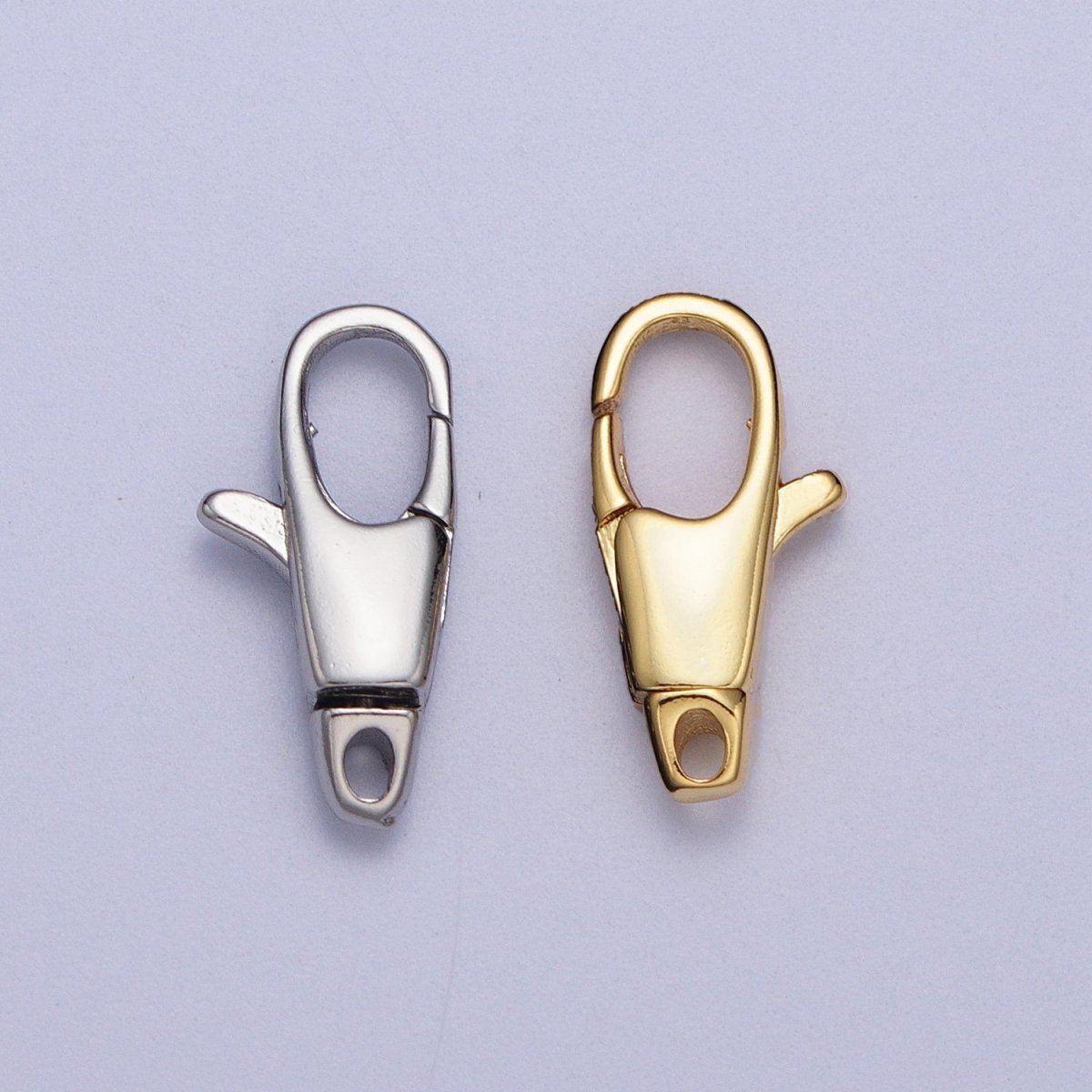 Gold / Silver Slim Long Lobster Clasps for Necklace Bracelet End Clasp Basic Component Z-192 Z-193