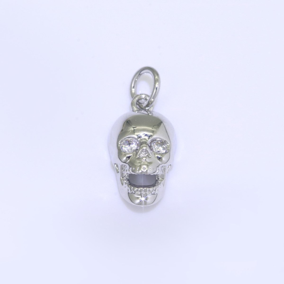Gold Skull Charm, Skull Pendant, 3D Skull Pendant Gold Filled Charm, Pewter, Silver Black Gun Metal Charm Bracelet Necklace for halloween M-508 - M-510