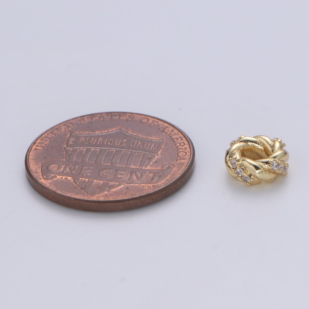 Gold Spacer Beads, for DIY Beaded Bracelet Jewelry Micro Pave Cz Charms Rondell Bead Spacer Bead Size 7mm Bead B-506