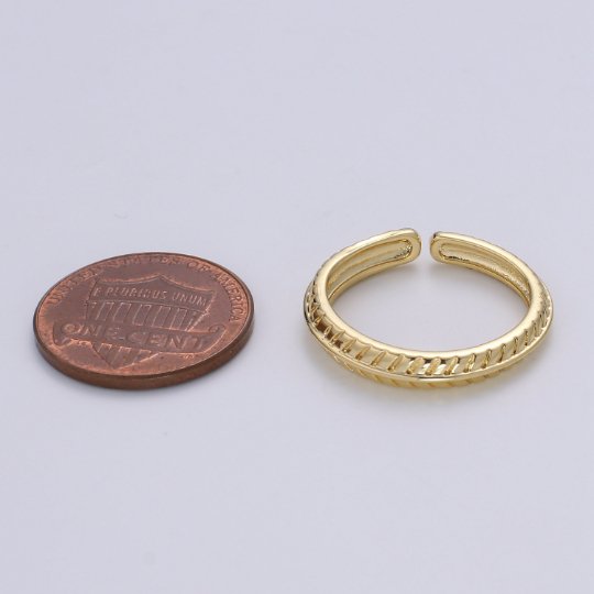 Gold stacking ring, Feather ring, 14k gold filled stacking ring, Dainty Gold Ring Minimalist jewelry   O-295