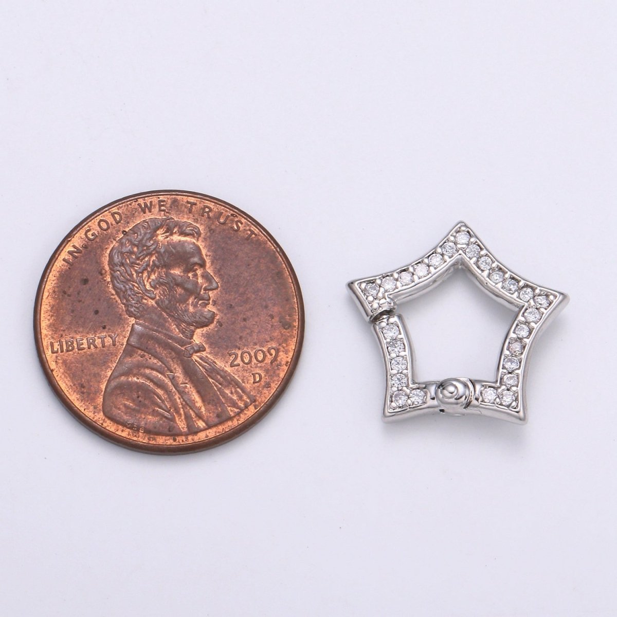 Gold Star Clasp Spring Gate Ring, Push Gate Ring Snap Click Lock 14K Gold Filled Clasp for Link Necklace Bracelet Connector L-169 L-170