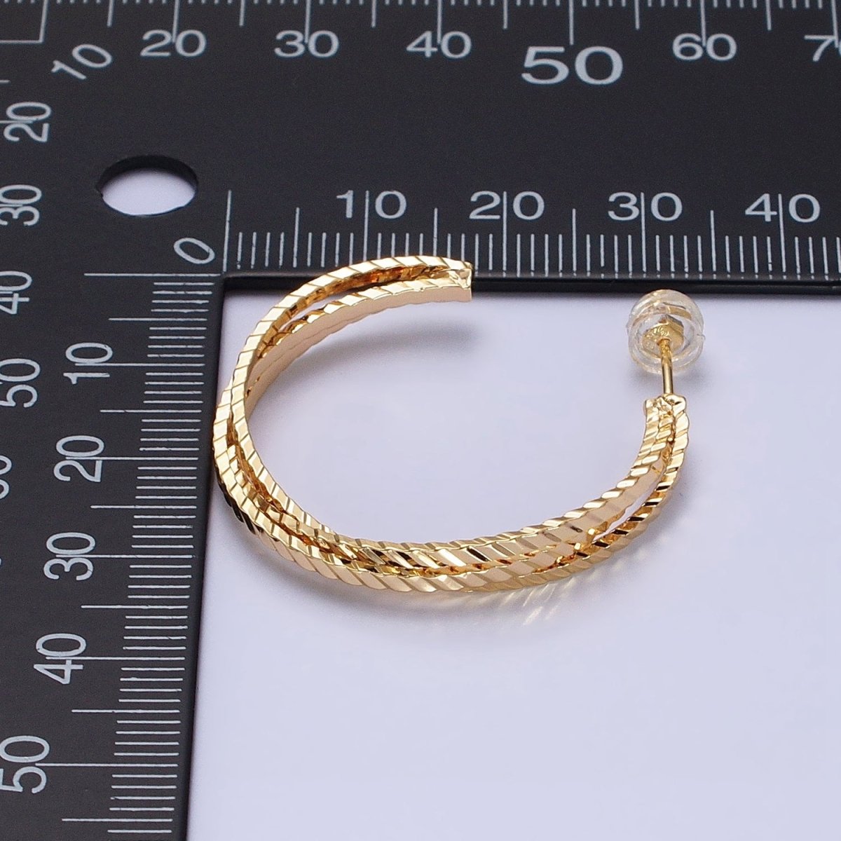Gold Twisted Snake Hoop Earring Silver Hoops Gold Modern Earrings AB930 AB937