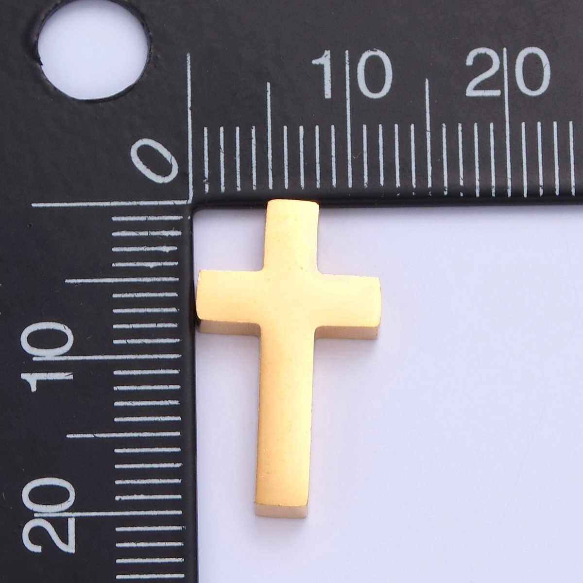 Gold/Silver Stainless Steel Religious Cross,  Minimalist Spacer Bead For Jewelry Making. W-839 W-840