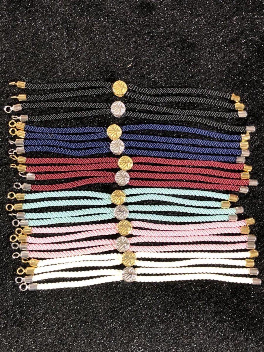 Half Finished Adjustable Cord Bracelet with Jump Rings, Semi Finished Friendship Bracelet | SP-1621~SP-1237