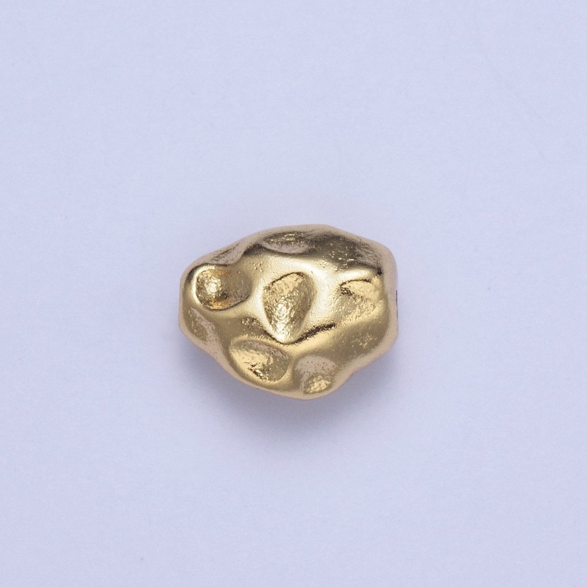 Hammered Abstract Geometric Gold Spacer Bead | B-014, B-016, B-029, B-041, B-044, B-045, B-048
