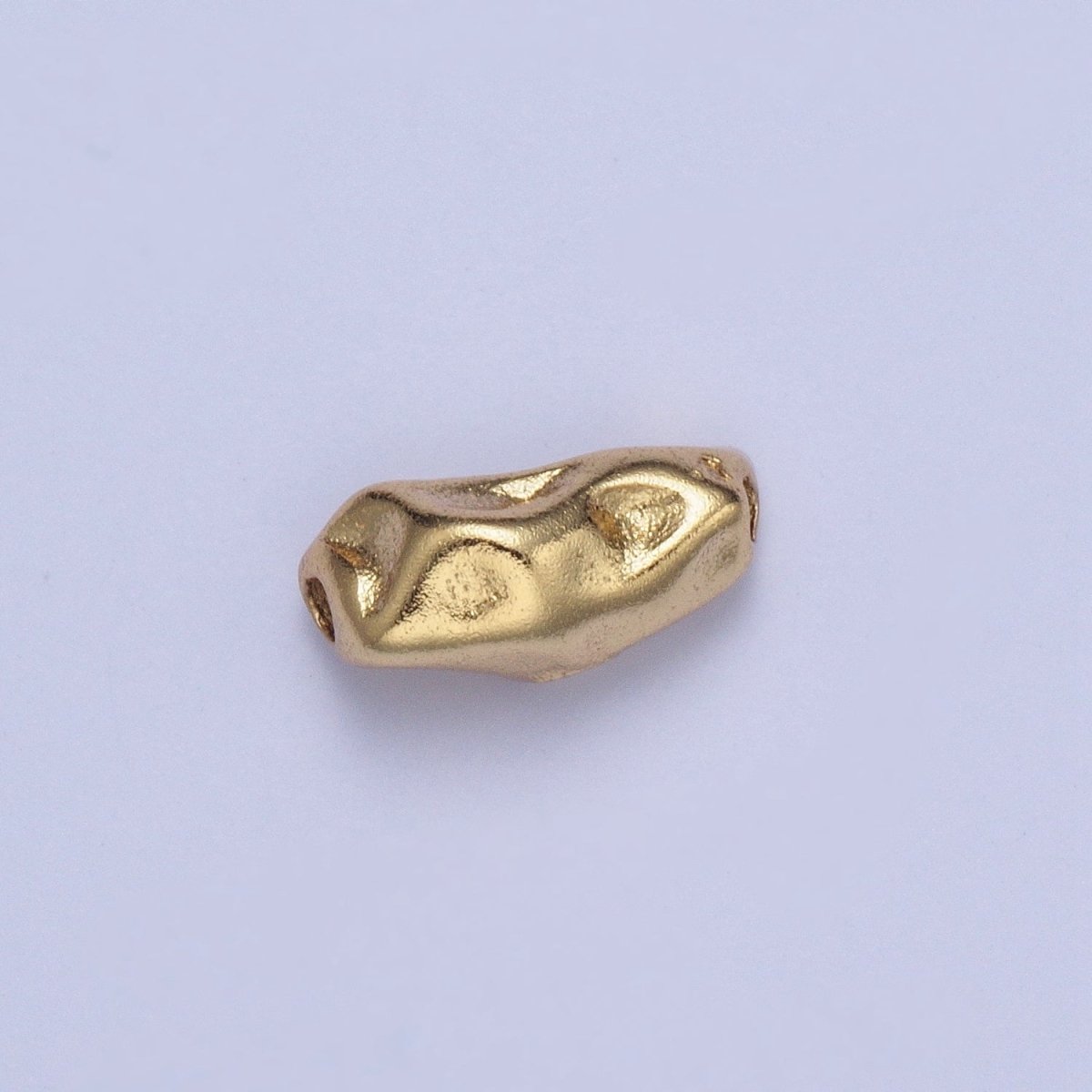 Hammered Abstract Geometric Gold Spacer Bead | B-014, B-016, B-029, B-041, B-044, B-045, B-048