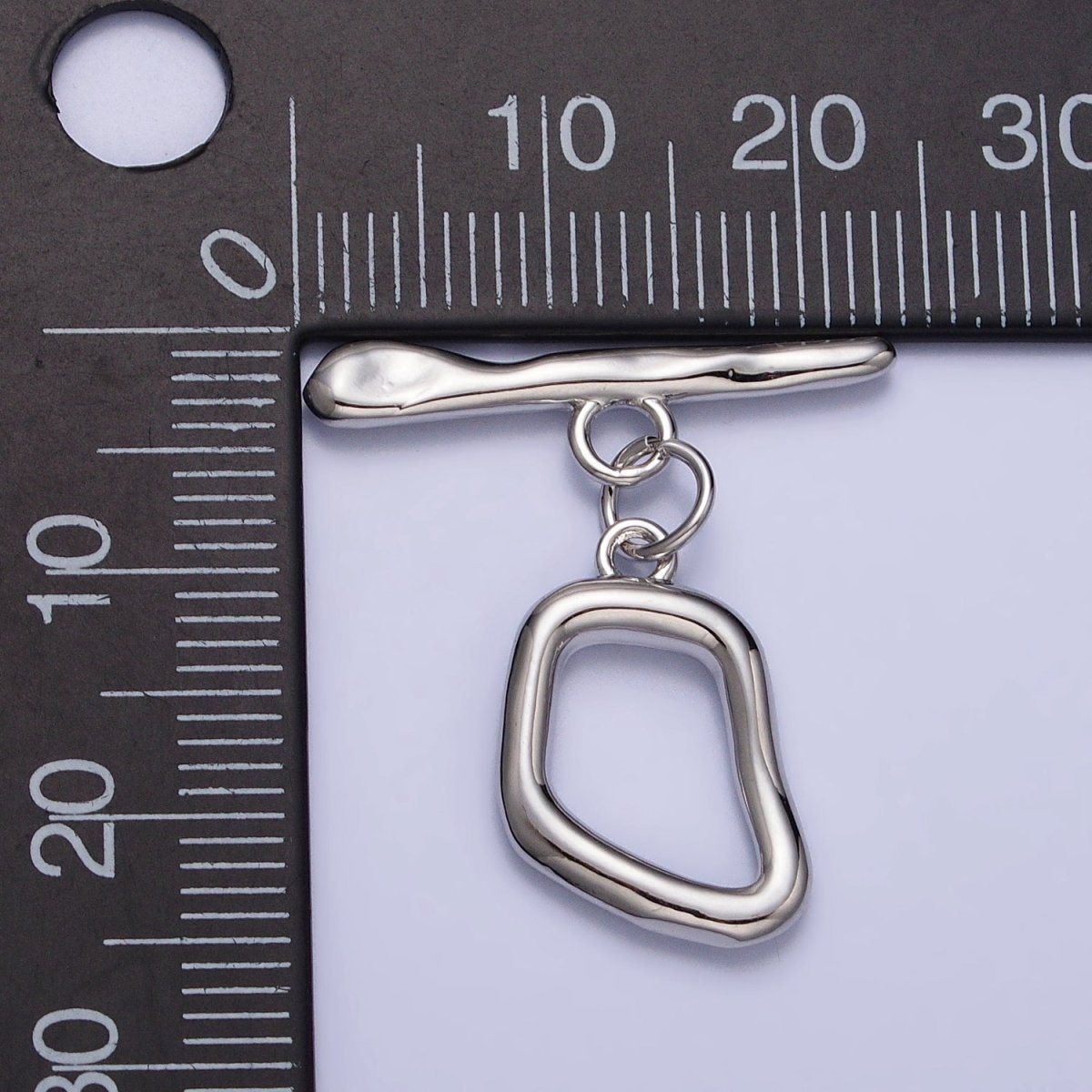 Hammered Geometric Toggle Clasps Jewelry Closure Supply in Matte, Silver, Gold | Z-088 Z-089 Z--097