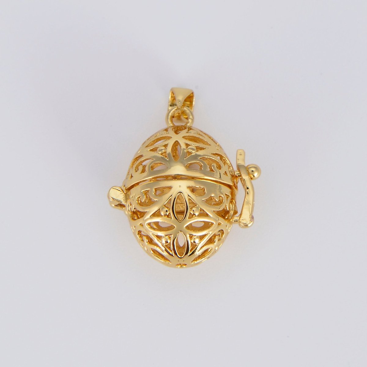 Healing Stone cage locket pendant Gold EGG Pendant, Gemstone Diffused Jewelry Making, DIY Gemstone Natural Stone Locket Charms necklace H-740