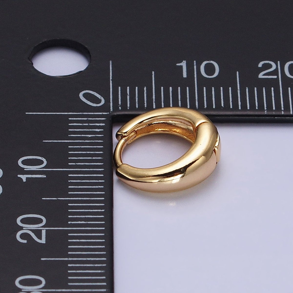 Huggie Earrings Minimalist Huggie Hoop Earrings • Perfect Simple Earrings For Her AB-665 - DLUXCA