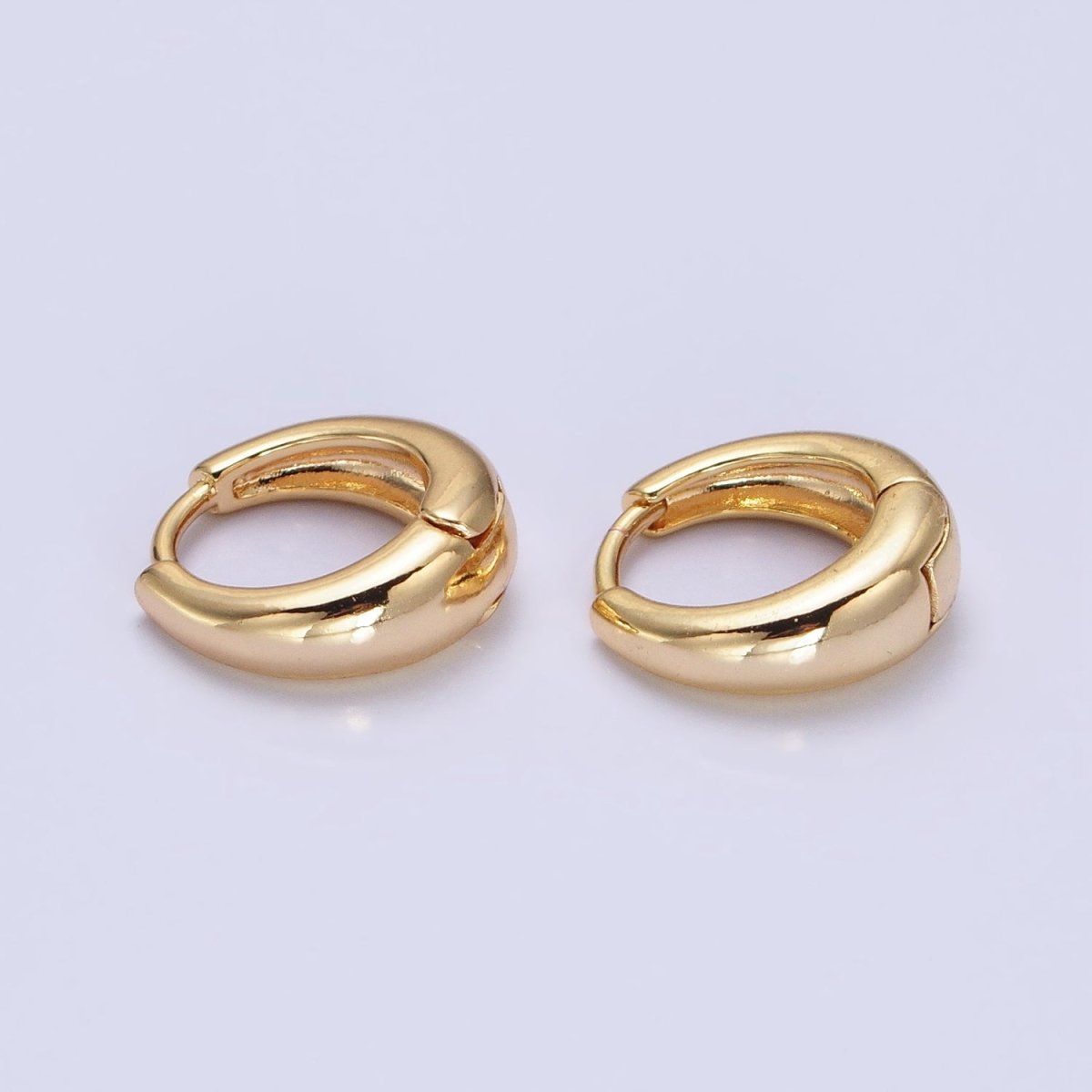 Huggie Earrings Minimalist Huggie Hoop Earrings • Perfect Simple Earrings For Her AB-665 - DLUXCA