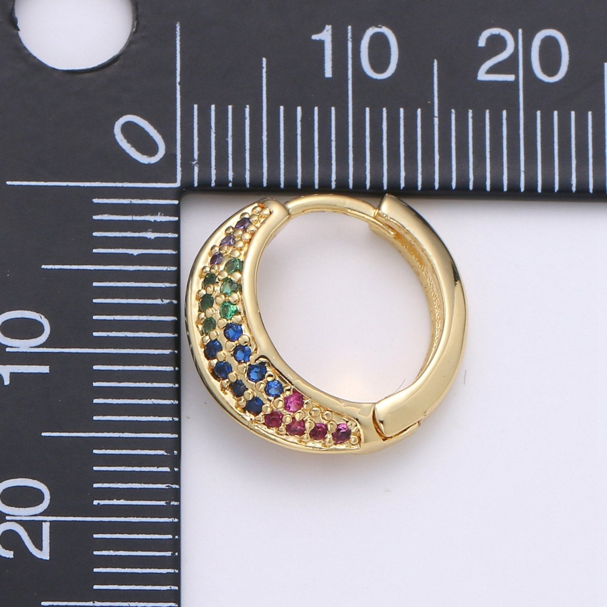 Huggie Earrings, Small hoop earrings, Gold hoops, Chunky Hoop Earrings, Cz Huggie Hoop Earrings, Minimalist hoop earrings, Dainty Cubic hoop K-861 K-862